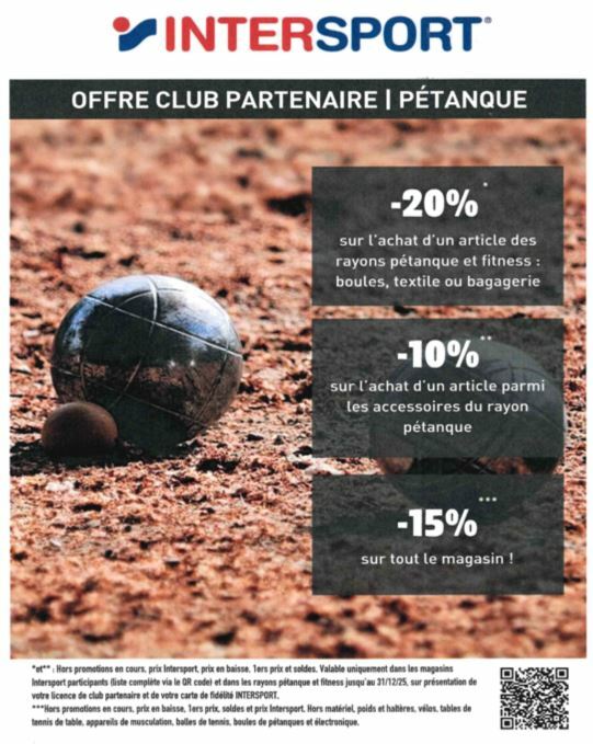 Offre Intersport Adhérents