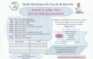 Concours Doublette SOS Ronchin