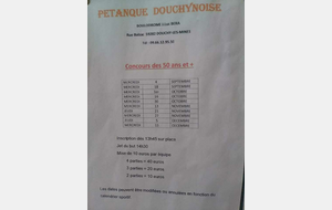 Concours 50ans et Plus - Douchy-Les-Mines 