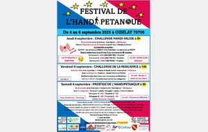 Festival de l'handi pétanque à Oiseley