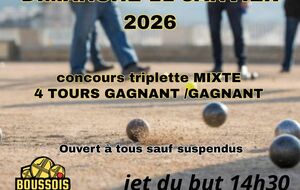 Concours Triplette Mixte à Boussois