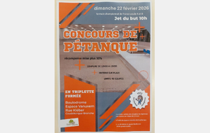 Concours Triplette à Coudekerque