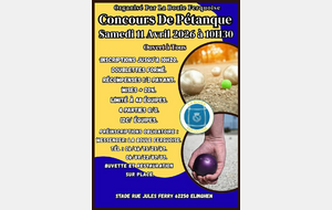 Concours doublette La Boule Ferquoise